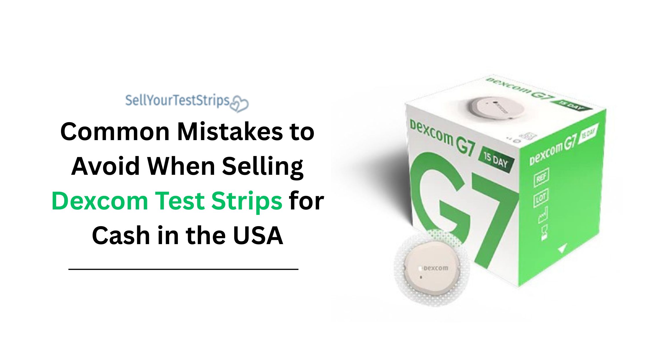 sell Dexcom test strips for cash in USA