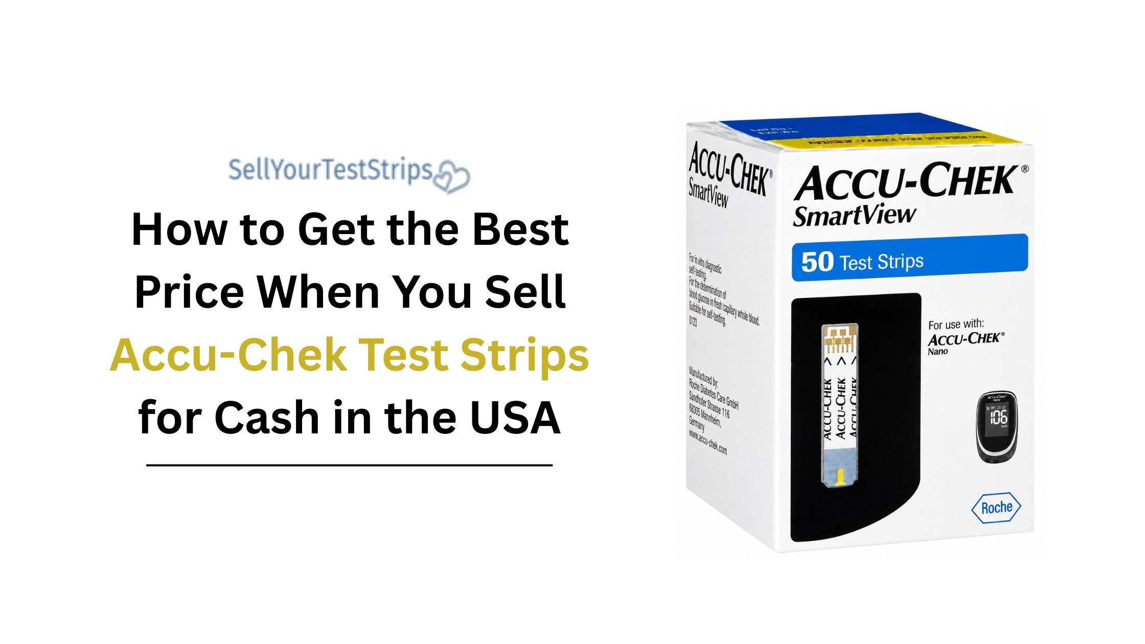 Sell accu-chek test strips for cash